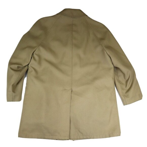 VINTAGE BEIGE TRENCH COAT JACKET SEARS MEN'S STORE - SIZE 44R - REMOVABLE LINER - Picture 9 of 11